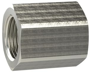 Manicotto con esagono esterno, riduttore, G 1/4 i., G 3/8 i., ottone vernice, pressione di lavoro max. 25 bar Max. 150 °C