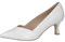 CAPRICE Damen Pumps Spitz aus Leder, Weiß (White Perlato), 40 EU