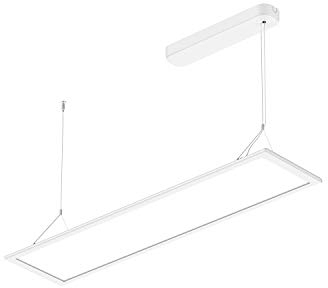 ELG Leuchten LED Pendelleuchte 50 Watt 4000K (4950lm) direkt (70%) indirekt (30%) strahlend Bürolampe Arbeitsplatzleuchte Hängeleuchte Designleuchte Pendellampe Panel (4000K)