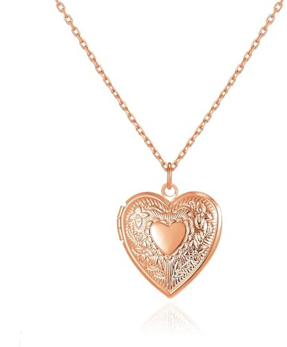 Philip Jones Rose Gold Plated Heart Locket