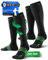 ZEBRAX® Kompressionsstrümpfe Damen & Herren [Gr. 35-47] zur Förderung der Performance I Gepolsterte Stützstrümpfe für schmerzfreies Joggen uvm. I Atmungsaktive Kompressionsstrümpfe Herren