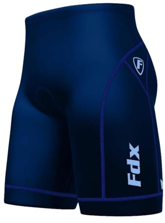 FDX Cycling Shorts Men 4D Pad Breathable Quick Dry MTB Undershorts Navy L