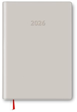 Grupo Erik Agenda Settimanale 2026 A4 Verticale in Italiano - Diario 2026, Planner Settimanale per Lavoro: Intervalli di 30 minuti e Spazio Note, Copertina Morbida Beige (Dic. 2025 a Genn. 2027)