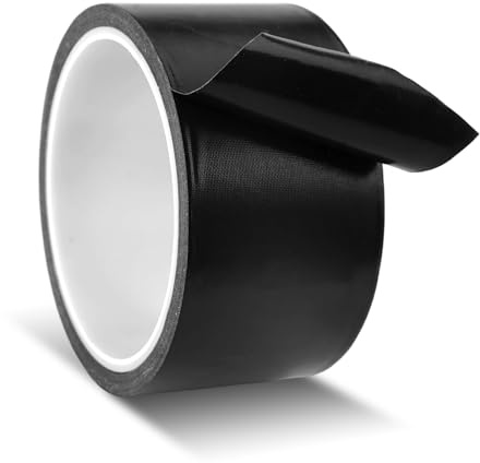 50mm x 10m Alta Temperatura Nastro In PTFE,Nastro Adesivo In Teflon,Adesivo PTFE Resistente Al Calore Fino per Macchine Confezionatrici Sottovuoto,Sigillatrici a Impulsi,Sigillatrici per Plastica