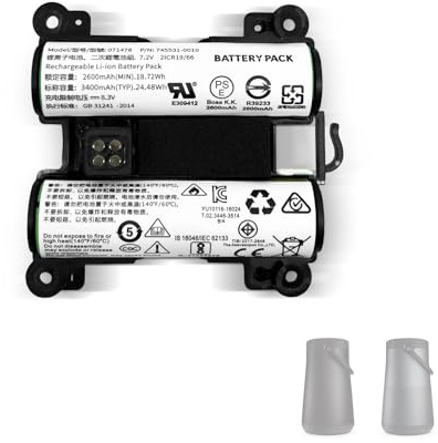 Akkus für Bose Soundlink Revolve+ Bluetooth Lautsprecher.Ersetzt die Bose-Modelle: 071478,078068,071475,739617-1110 u. ä.Kompatibel mit Soundlink Revolve+,Revolve+ II,Revolve Plus,Revolve Plus 2 u. ä.