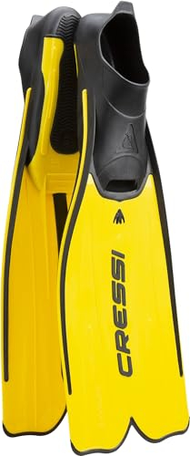 Cressi Rondinella, Pinne da Nuoto, Unisex - Adulto, Giallo, 43/44