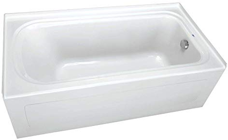 PROFLO PFS6042RSK Hillsboro 60 x 42 Three Wall Alcove Acrylic Soaking Tub with Right Drain and Overflow - White