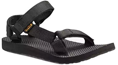Teva Original Universal, Sandalias de Punta Descubierta Mujer, Negro Black Black, 41 EU