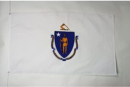 BANDIERA MASSACHUSETTS 150x90cm - BANDIERA STATO AMERICANO – USA - STATI UNITI 90 x 150 cm - AZ FLAG