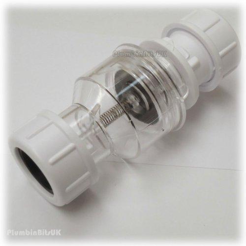 McAlpine TUN5-CL Tunvalve Straight Through (Clear), White