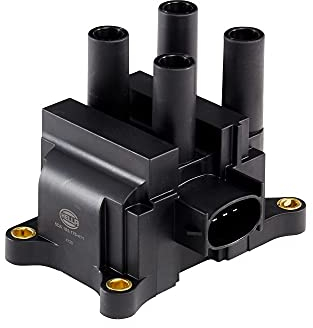 HELLA 5DA 193 175-411 Zündspule - 12V - 3-polig - Blockzündspule - geschraubt