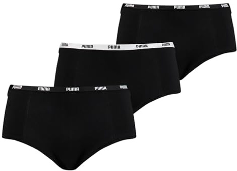 Puma Lot de 3 Mini Shorts pour Femme Noir, Noir, S