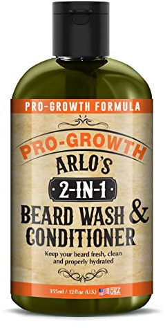 Arlo's 2-in-1 Beard Wash and Conditioner 12 oz. - Pro Growth Formula