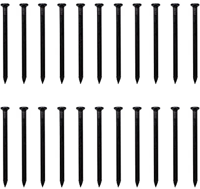 Nägel Wand lange 80mm, SRJQXH 22 Stück Zement Stahlnägel in Industriequalität, Kohlenstoffstahlnägel mit 4,5mm Durchmesser, Zementnägel, Wandnägel, Hardware-Nägel