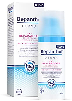 Bepanthol Derma Reparadora Crema Facial Hidratante De Día, Piel Muy Seca Y Sensible, 50 Mililitros
