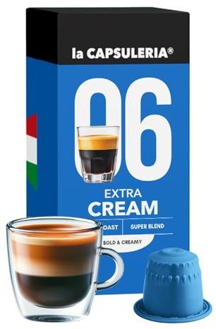 Capsuleria - Kaffe EXTRA CREAM (100 Kapslar) Kompatibel med Nespresso - superkrämig