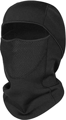 QXQIANXIYE Balaclava Ski Mask Thermal Elastic Breathable Winter Face Mask for Cold Weather Perfect for Skiing Ice Fishing Men Black