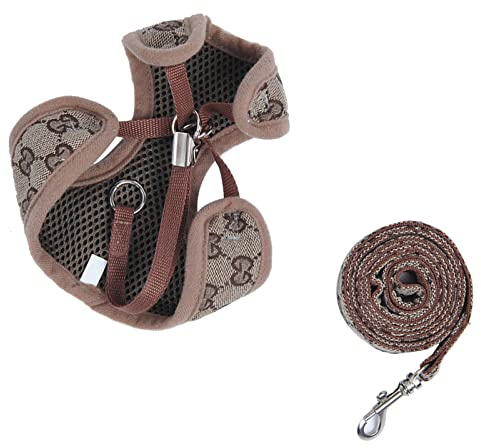 Imbracatura Per Cani, Poliestere Traspirante Regolabile Comodo Guinzaglio Pettorina Per Cani Pettorina Cani con Corda Di Trazione per Passeggiate Quotidiane, Jogging, Allenamento