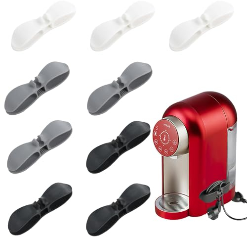 9 PCS Organisateur de Fil Electrique,Organisateur De Câbles Électriques Pour Appareils De Cuisine,3 Couleurs,Rangement Pratique Pour Petits Appareils(10 * 2.5cm,Largeur d'interface 8mm)