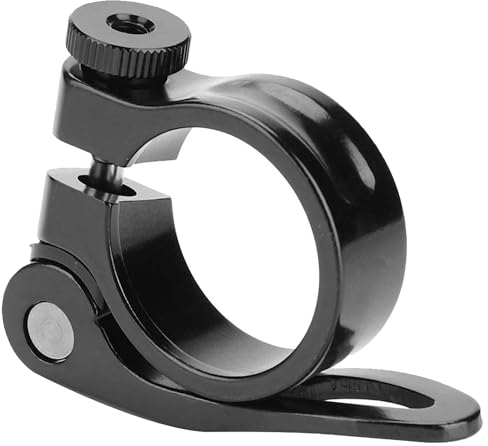Abrazadera Sillin Bicicleta de Aluminio, Cierre Tija Sillin Fijación Segura Es la Opción Ideal para Bicicletas de Montaña y Bicicletas de Carretera.