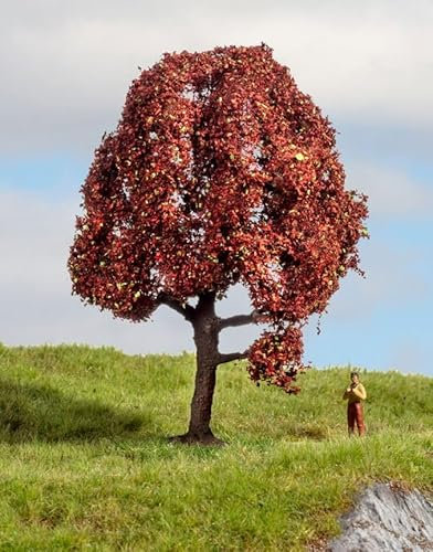 NOCH® Árbol de Madera de Haya, Color a Mano, 10 cm de Alto, para Anchos de vía H0, TT, N, Z y Otras Escalas, dioramas y paisajes maquetados