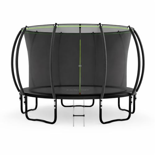 LeJump 366 cm Outdoor Trampolin für Kinder, GS-geprüft Trampolin, 150 kg
