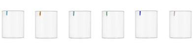Ichendorf Milano Set di 6 Tumbler, Collezione Trace, 40 cl, Vetro Borosilicato, Fatto a Mano