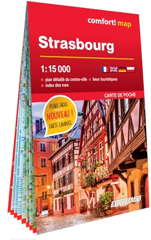 Strasbourg 1/15.000 (carte laminée format poche - plan de ville)