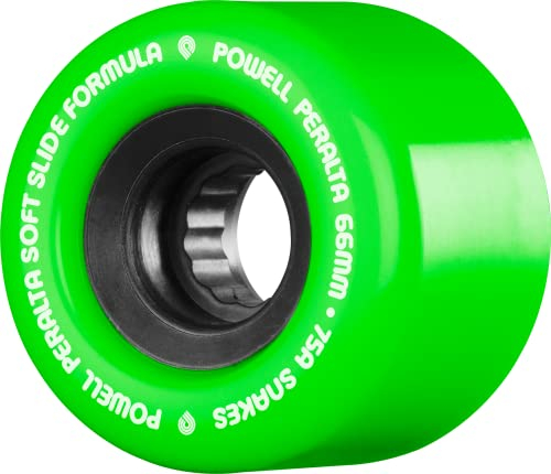 Powell Peralta Snakes 02 66mm 75A Green Skateboard Wheels