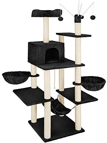 tectake 402933 Lilou Scratching Tree - Black