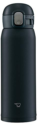 Zojirushi SM-WA48-BA Water Bottle, One-Touch Stainless Steel Mug, Seamless 0.48L Black