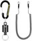 SF Net Release Magnetischer Release Clip Fischen Kescherhalter Fliegenfischen Kescher Magnetschnalle Karabinerhacken mit Elastischem Seil Kabel - Schwarz