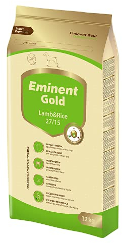 Eminent Gold Lamb & Rice (1x 12 kg) | Hypoallergenes | Glutenfreies Hundefutter | Super Premium Trockenfutter für Erwachsene Hunde Aller Rassen