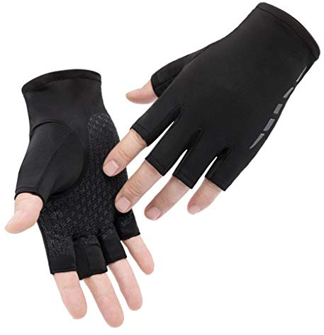 RUIXIA Gants de Vélo Femme Homme Mitaine de Sport pour Femme Homme Gants Demi Doigt Antidérapant Gants de Sport Resiprant Eté pour Conduite Vélo Randonnée Montagne Escalade