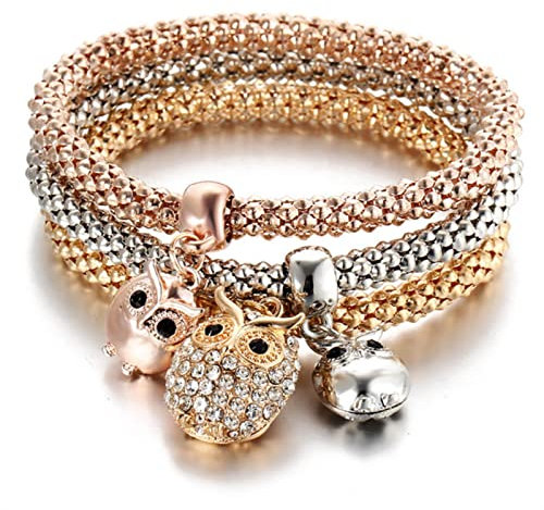 LIULIN Wellen-Armbänder für Damen, Schönes Armband mit Herz aus farbigem Kristall, österreichische Mode