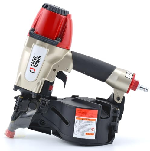 Siding Nail Gun CN565B, 15 Gauge 1-1/4-Inch to 2-1/2-Inch Pneumatic Coil Siding Nailer for Siding Sheathing Fencing Roof Decking