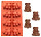 WishesMar Moule à Gâteau en Silicone 8 Cavités Forme de Rainure de Ours - Antiadhésif Moules à Forme Spécifique de Cuisine Moule en Silicone pour Pâtisserie, Savons, Dessert, Décoration, Muffins