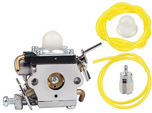 Kurihina Compatible avec le carburateur 122LDX pour coupe-bordures à essence 2 temps 122C 122LK 22cc 966712701 967252801 remplace 574386701 581734301