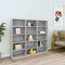 Xichuzi CD-Regal, CD Aufbewahrung, Medienregal, DVD-Regal, Album Für CDs, DVD Fächer, CD Ständer, Grau Sonoma 102x23x89,5 cm Holzwerkstoff