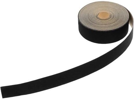 FUTUREORYY Bandes Adhésives Auto-Adhésives pour Abat-Jour Tissu Noir Multifonctionnel 10 Mètres Protection des Bords de Lampe de Bureau Support D’Abat-Jour pour Réparation et Finition