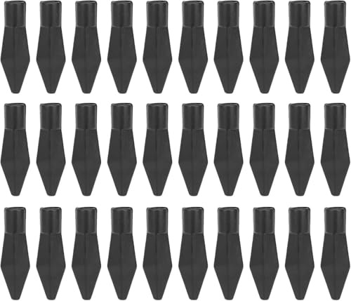 CXZDR 25Pcs Rubber Practice Arrow Tips, Soft Broadheads for Archery Training and Hunting Games, Reusable Arrowheads for Compound Recurve Bows