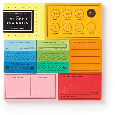 Brass Monkey I’ve Got A Few Notes – Vintage Inspired Tear Off Notepad Set With 11 Separate Task Pads