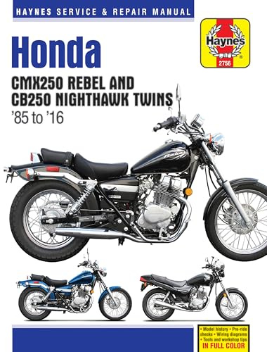 Honda CMX250 Rebel & CB250 Nighthawk Twins (85-16) Haynes Manual (Paperback)