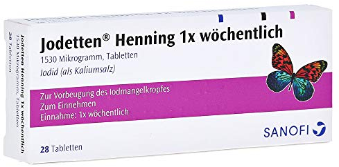 Jodetten Henning 1 x wöchentlich Tabletten, 28 St.