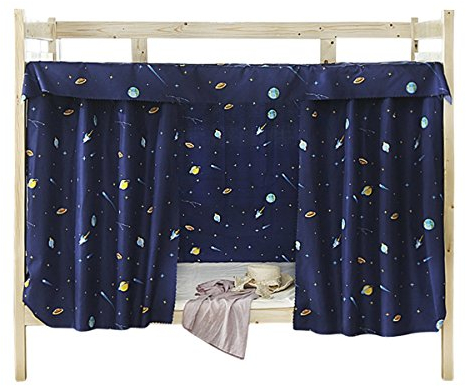 Cabin Bunk Bed Tent Curtain Cloth Dormitory Mid-sleeper Bed Canopy Spread Blackout Curtains Dustproof Mosquito Protection Screen Net