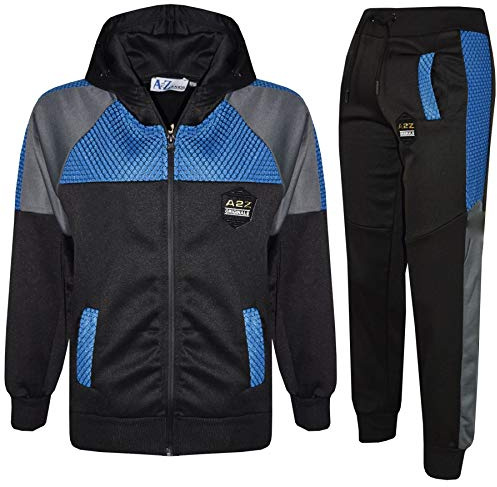 A2Z 4 Kids Pojkar Flickor Träningsdräkt Sport Joggingsdräkt A2Z Original Mesh - T.S Mesh 304 Black 9-10