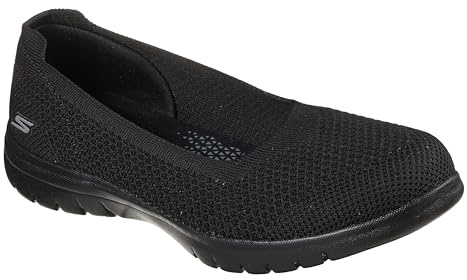 Skechers Women's On-the-go Flex Wonderous Pumps,Black Textile Trim,6 UK