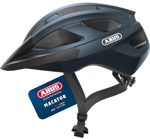 ABUS Casco de Ciclismo de Carretera Macator - Casco de Ciclismo Deportivo para Principiantes - también para usuarios con coleta - para Hombres y Mujeres
