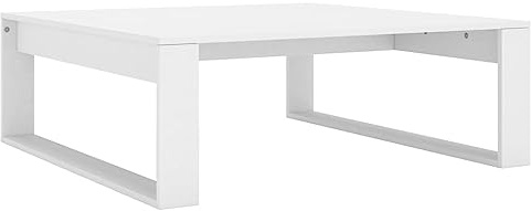 vidaXL Soffbord vit 100x100x35 cm konstruerat trä