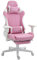 TRISENS Gaming Stuhl mit Fußstütze und ergonomsichen 4D-Armlehnen - Gaming Chair in Sportsitz Optik - Gamer Stuhl mit verstellbaren Rückenstützkissen für gesündere Sitzhaltung, Farbe:Rosa/Weiß